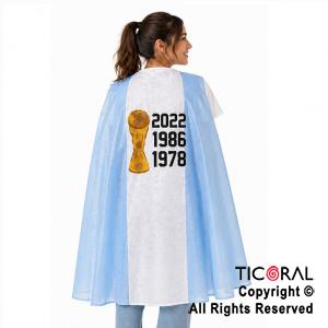 CAPA ARGENTINA FISELINA ADULTO COPA DEL MUNDO CR